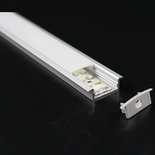 W23.5mm*H10.9mm (ancho interior 20 mm) Perfil de aluminio LED con ala