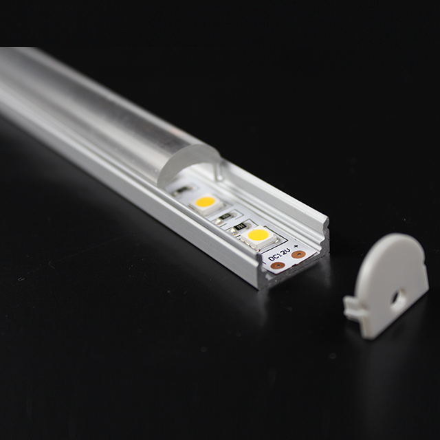 W17.1mm*H13.4mm (Ancho interior 12.2mm) Perfil de aluminio LED Ángulo de haz de 60°